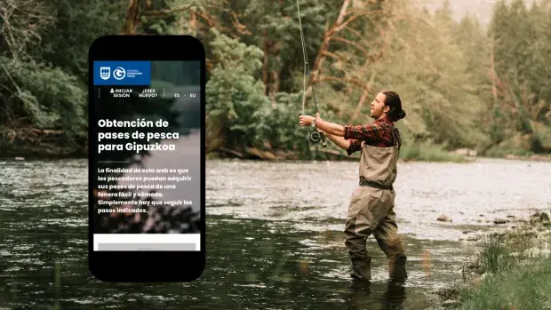 Plataforma de gestión de pases de pesca para Gipuzkoa