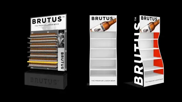 Identidad visual de la cerveza Brutus