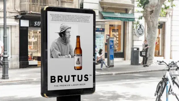 Identidad visual de la cerveza Brutus