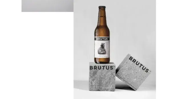 Identidad visual de la cerveza Brutus